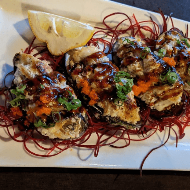 Baked Mussels.