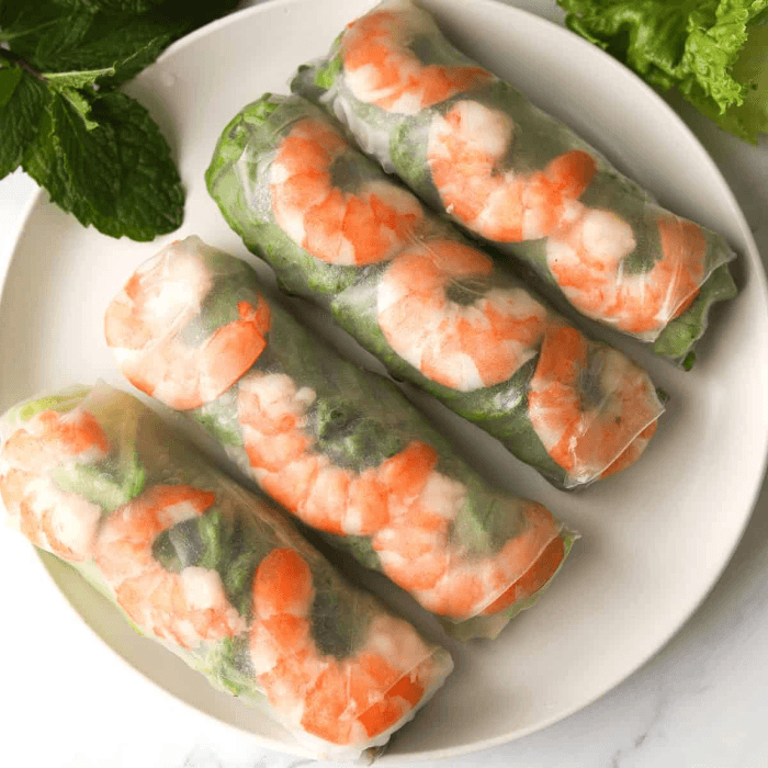 Steamed Shrimp Fresh Rolls
