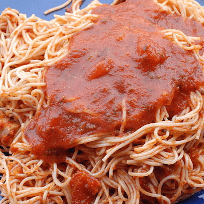 Angel Hair with Sauce.