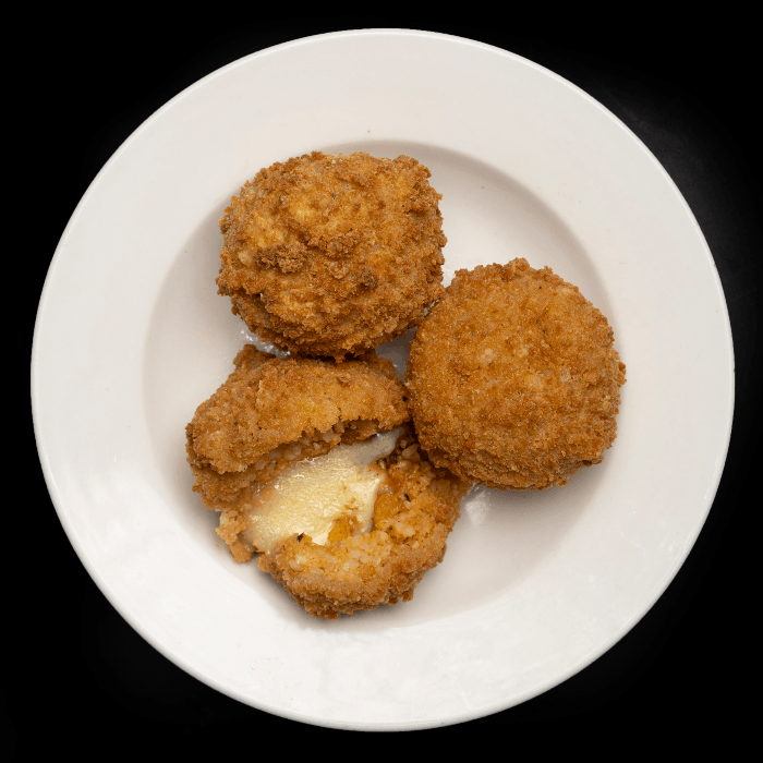 Fried Monterey Jack Boudin Balls with Crawfish