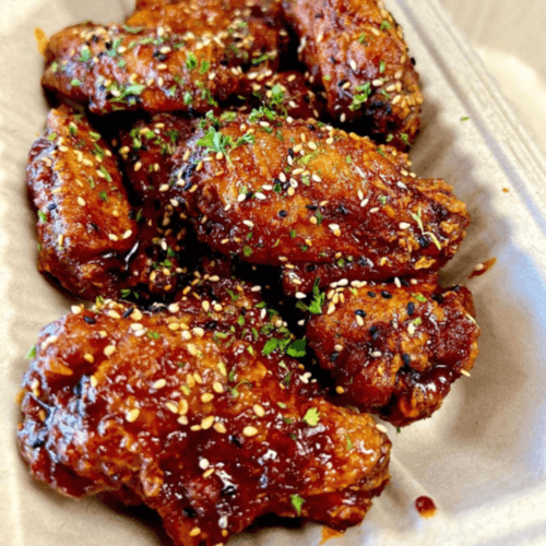 Korean Chicken Delights: Spicy Wings, Crispy Drumsticks
