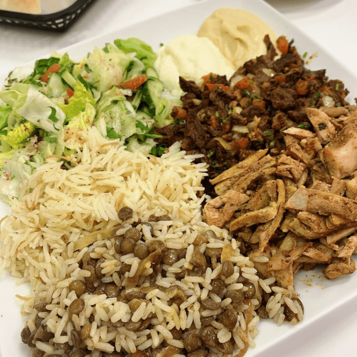 Mixed Shawarma Platter.