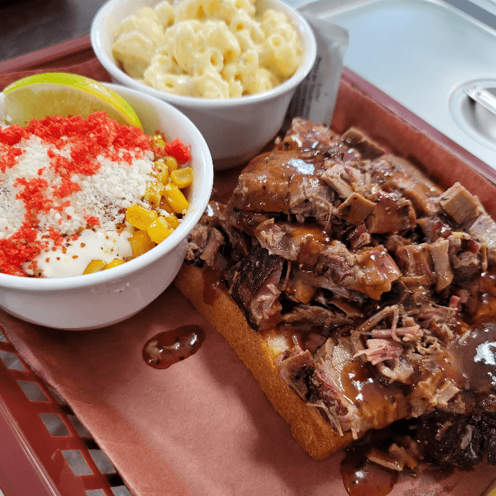 Open Faced Brisket Sandwich 