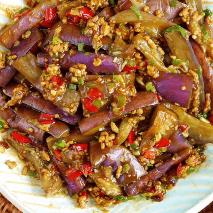 Lunch- Eggplant and Garlic Sauce