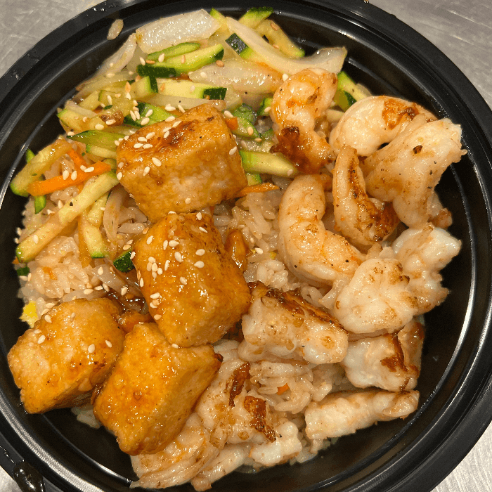 Tofu + Shrimp Hibachi Combo