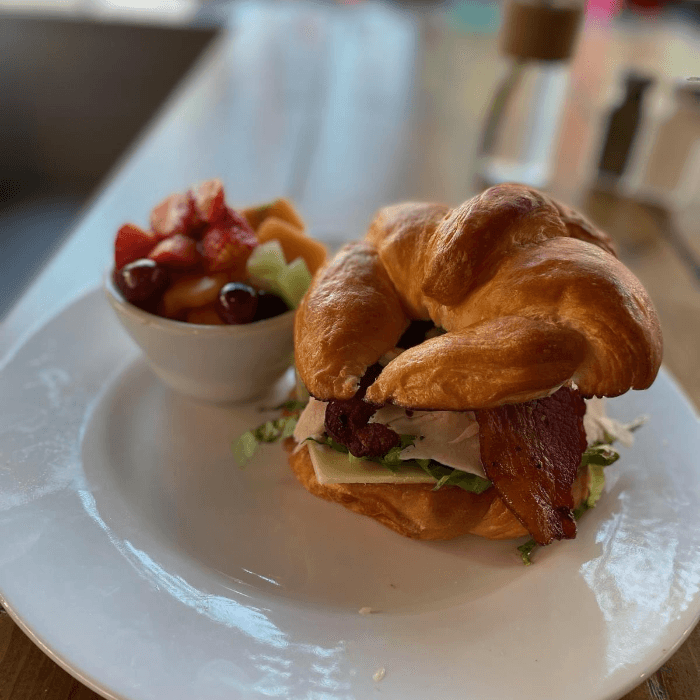 Turkey Bacon Avocado Croissant.