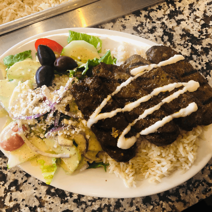 Kafta Shish Kabob Combo Plate