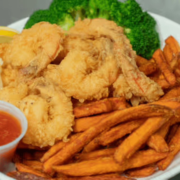 L/Fried Shrimp Basket 7 Pieces with Fries