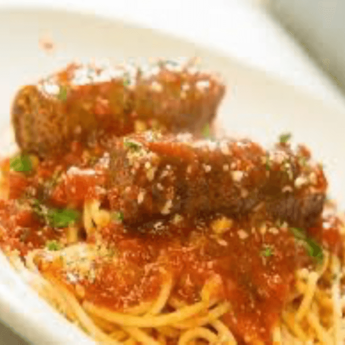 Spaghetti with Italian Sausages
