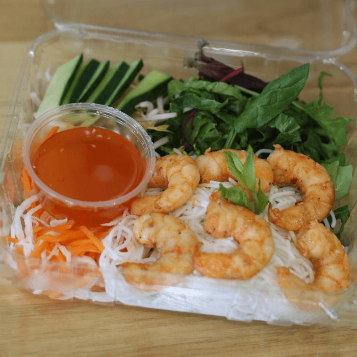 Grilled Shrimp Bánh Mì Bowl (Gluten Free)