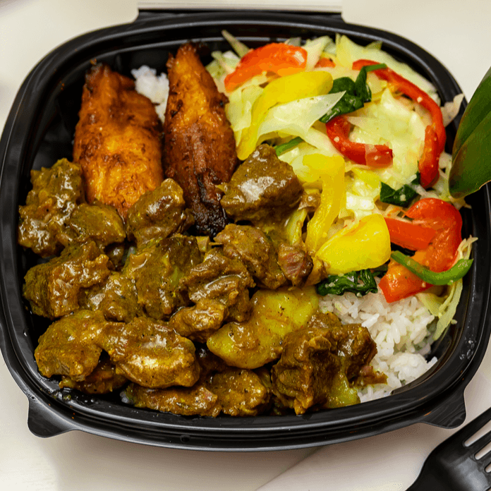 Caribbean Curry Delights: Jerk Chicken, Roti, Goat Curry