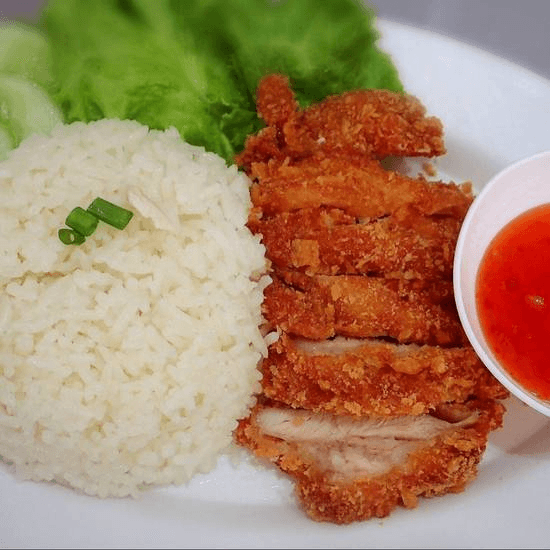 Crispy Chicken Over Rice