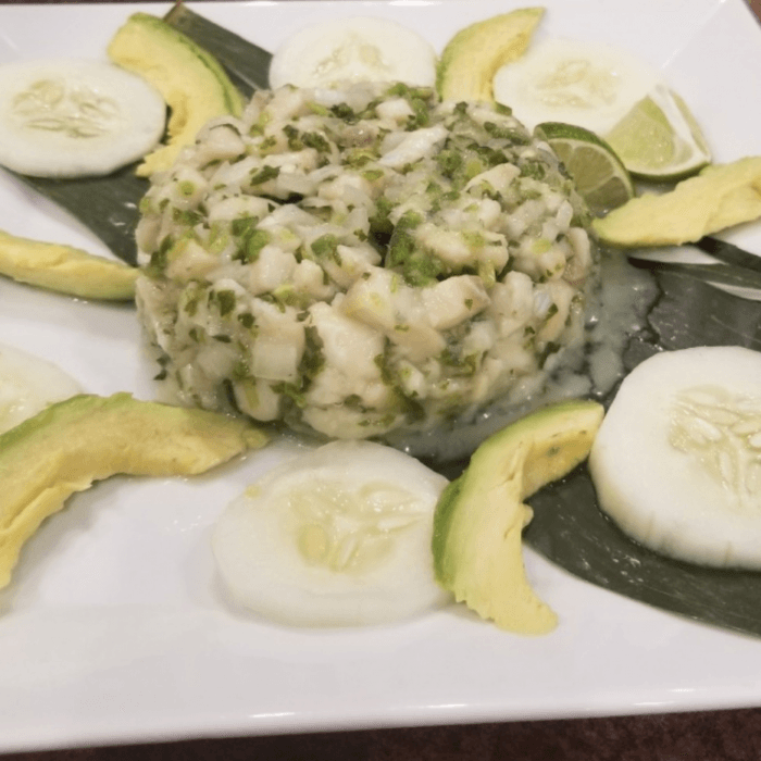 Tostada De Ceviche.