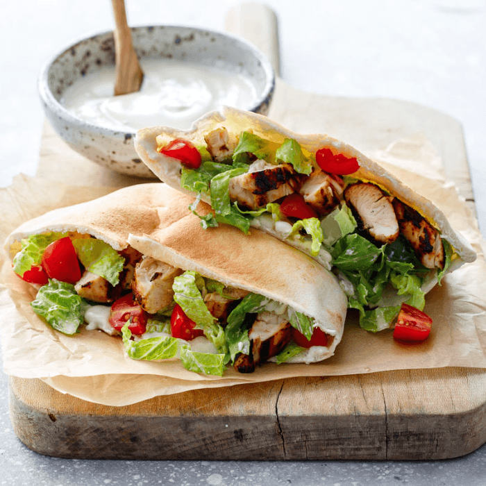 Grilled Chicken Caesar Pita