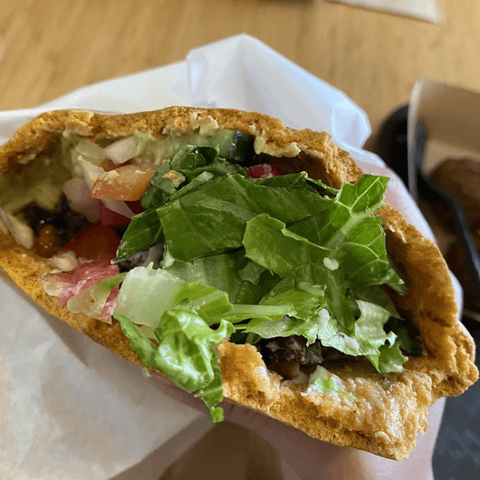 Ground Beef Pita.