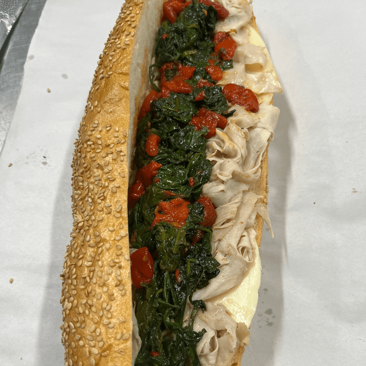 Homemade hot roast pork.