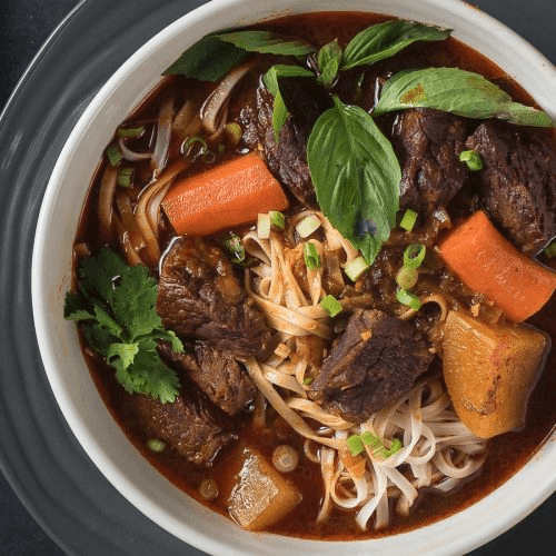 S3. Beef Stew with Rice Noodle (HT Bo Kho)