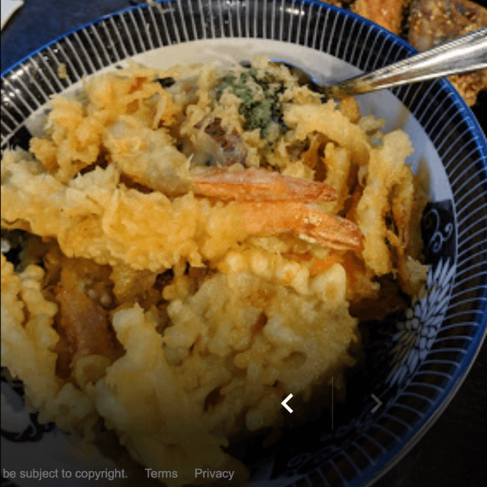 Tempura Don+Miso soup.