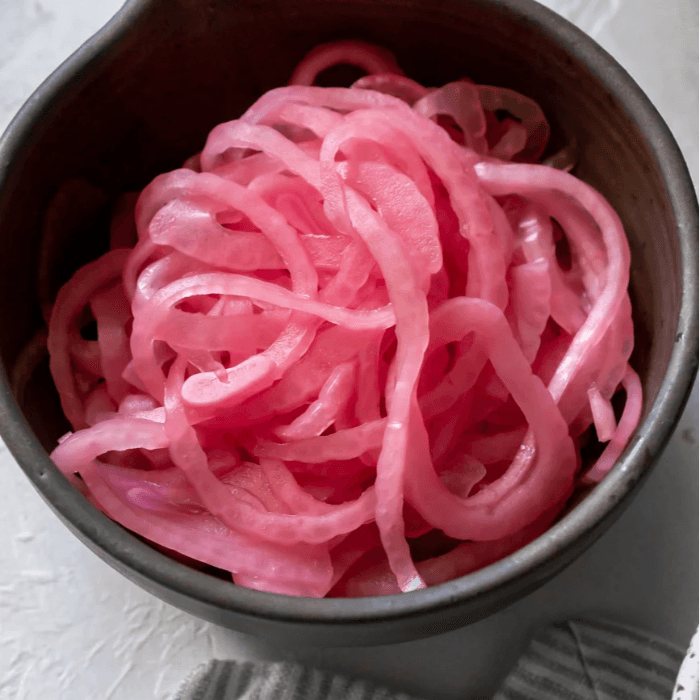 Picked Red Onions