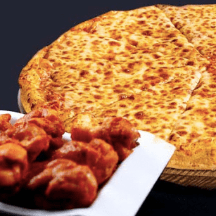 Large 16'' Cheese Pizza and 10 Wings Special