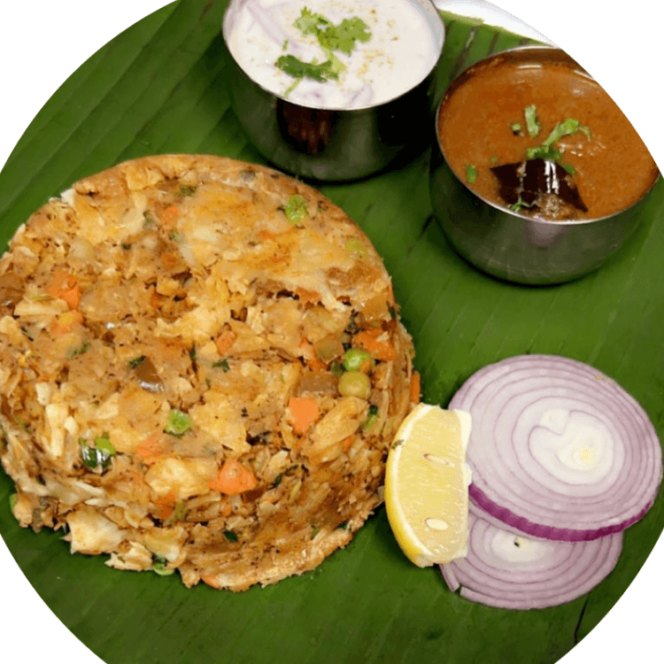 Veggie Kothu Parotta.