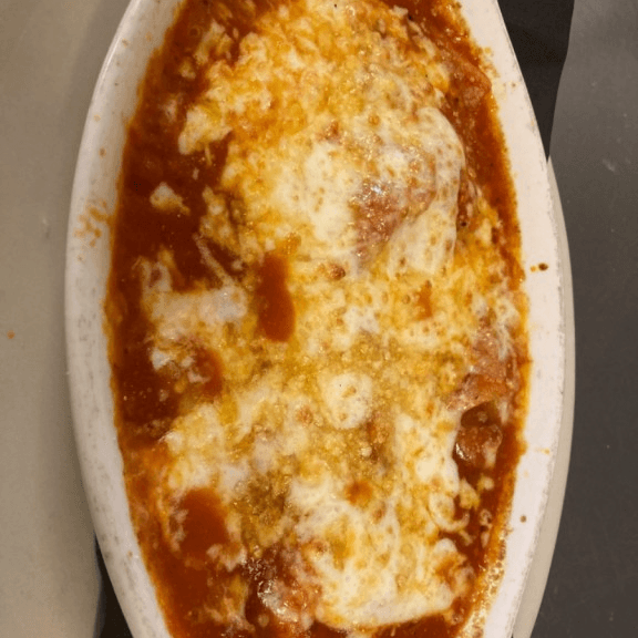Baked Cheese Homemade Ravioli with Homemade Tomato Sauce