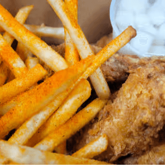 Crispy Chicken + Fries + Drink + Radish