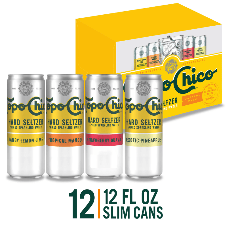 Topo Chico Hard Seltzer Variety Pack Cans (12 Oz X 12 Ct)
