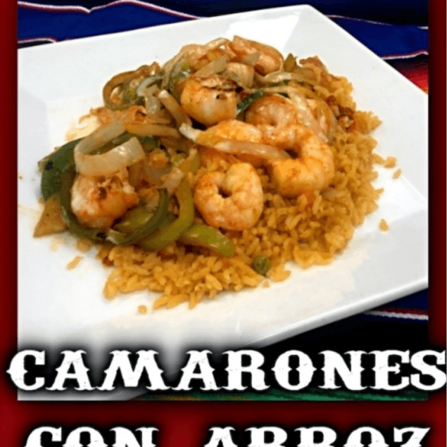 Lunch Camarones Con Arroz.