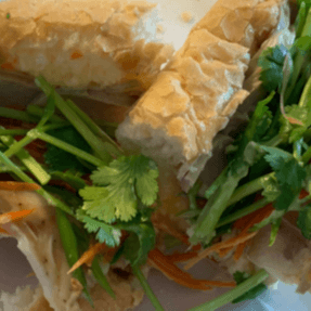 Steamed Pork Sausage Sandwich / Banh Mi Cha Lua