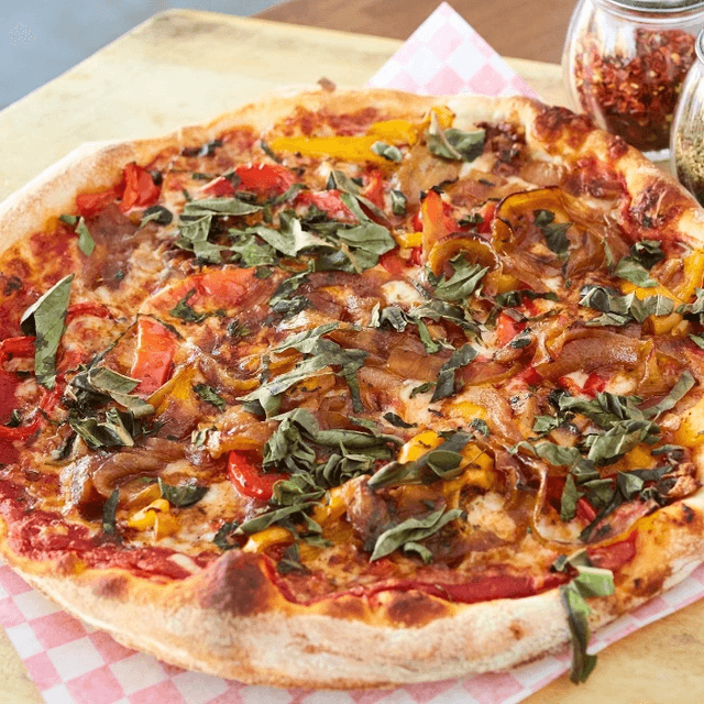 Bright Flame Veggie Thin Crust Pizza (Regular 12" (6 Slices))