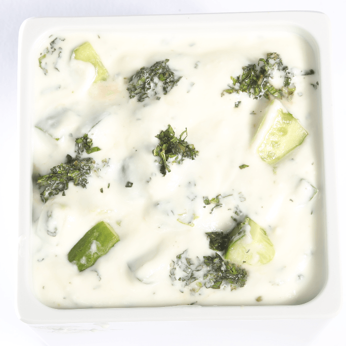 Cucumber Yogurt - Side.