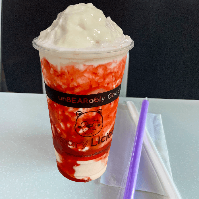 Messy Marble Strawberry Horchata
