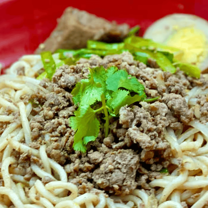 N07. Minced Pork Soup Noodle /w Eggs 臺南肉燥湯麵加蛋