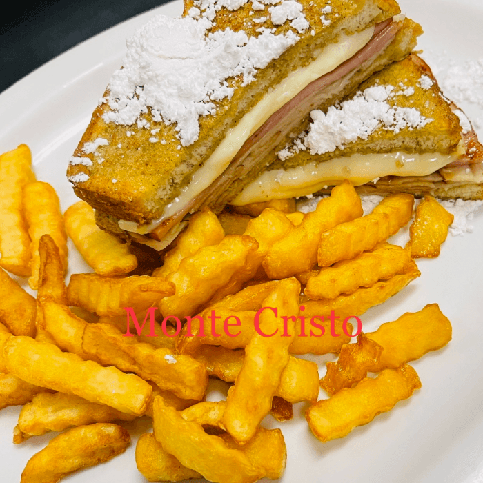 Monte Cristo Sandwich with fries