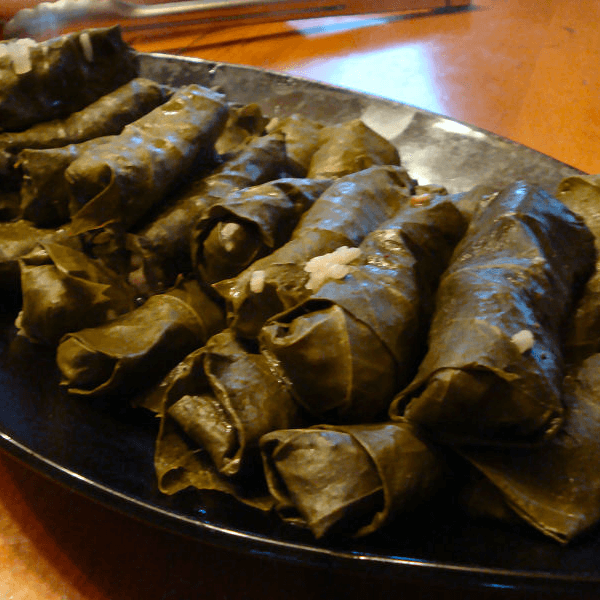 Vegetarian Grape Leaves.