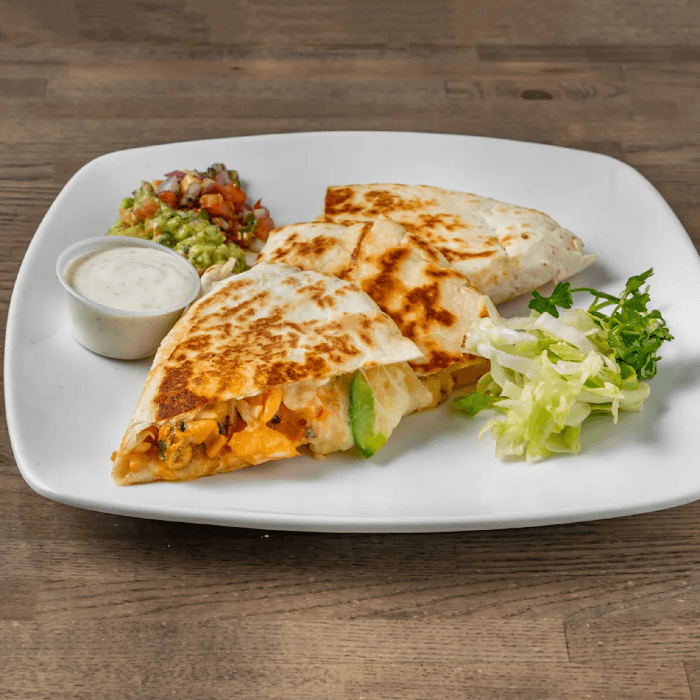 Seafood Quesadilla.