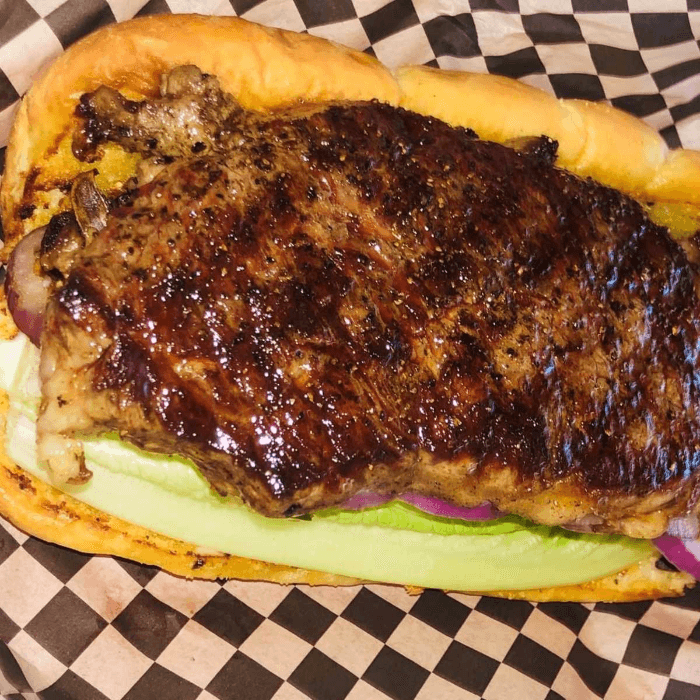 NY Steak Sandwich.