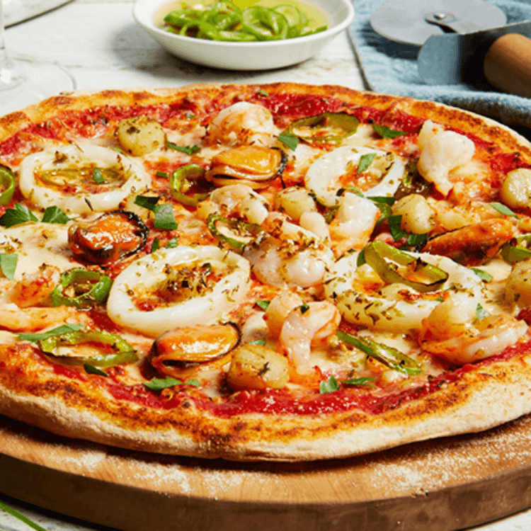 Thin Crust Seafood Pizza (16" X-Large)