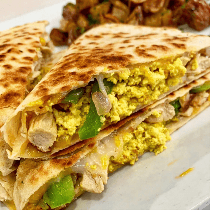 Vegan and American Breakfast Burrito Delights