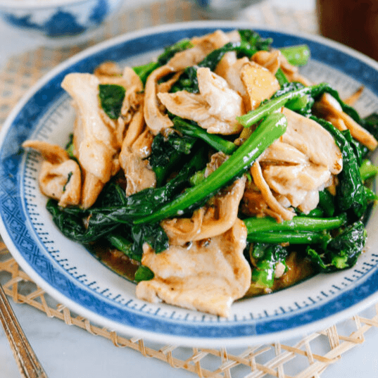 Pad ka-na (stir fried Chinese broccoli)