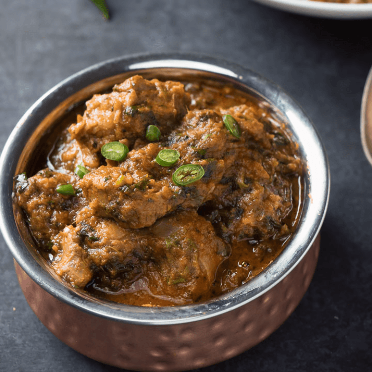 Saag Boneless Mutton Curry