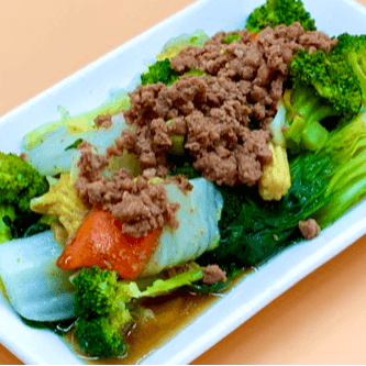 A11. Braised Greens (Broccoli, Cabbage, Mixed Veggies) 燙青菜.