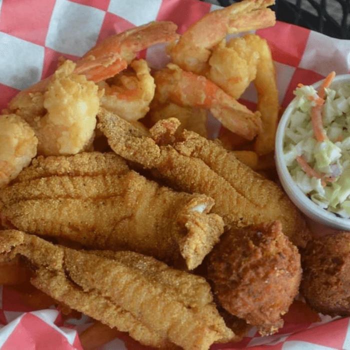 Fish and Shrimp Plate