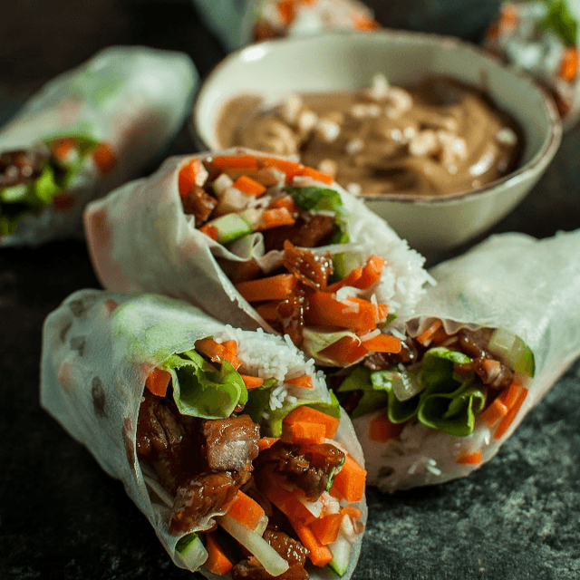 Caramelized Pork Belly Fresh Roll