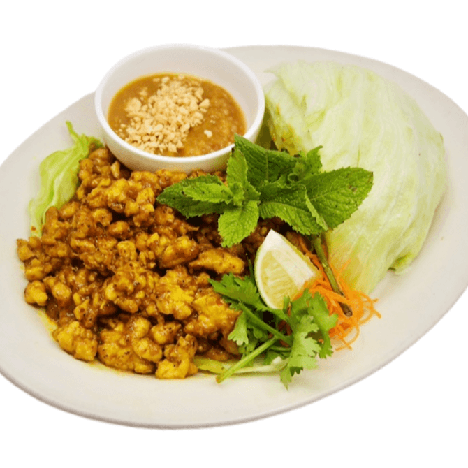 Thai Lemongrass Chicken Lettuce Wrap 泰式鸡生菜包
