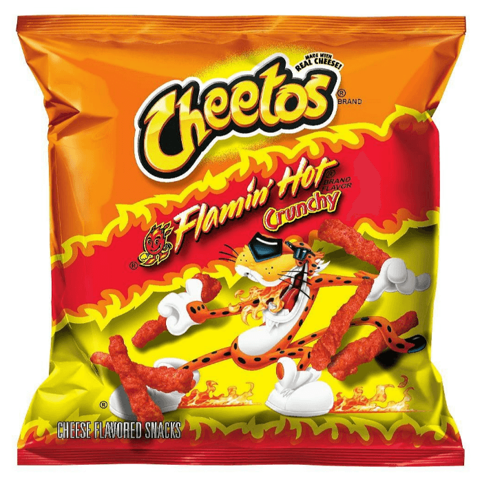 Bag of Hot Cheetos