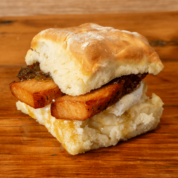 Seared Pork Belly Biscuit