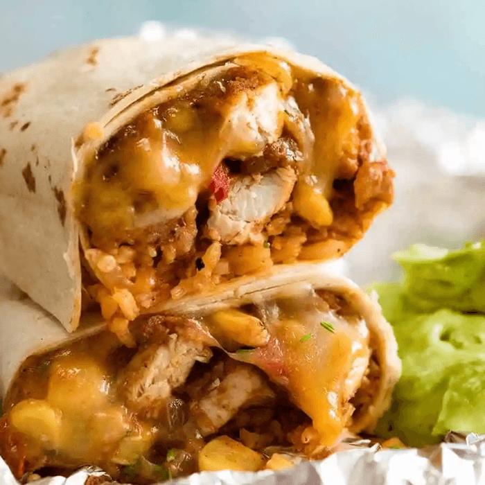 Beef or Chicken Burritos