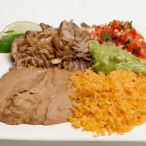 Carnitas Plate.